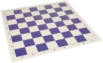 Oprolbaar Vinyl Schaakbord 51 cm (blauw/wit)