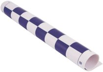 Oprolbaar Vinyl Schaakbord 51 cm (blauw/wit)