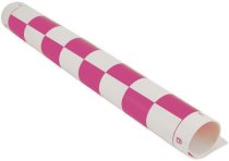 Oprolbaar Vinyl Schaakbord 51 cm (roze/wit)